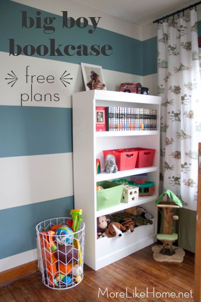 More Like Home Big Boy Bookcase Free Plans