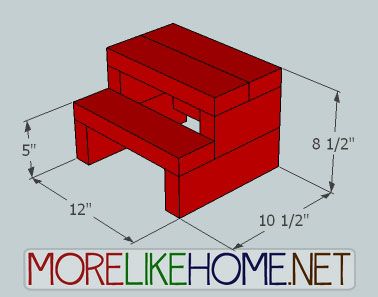 More Like Home: Day 27 - Build a Simple Step Stool