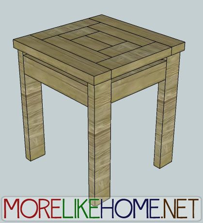 Day 22 - Build a Craftsman Style End Table by More Like Home