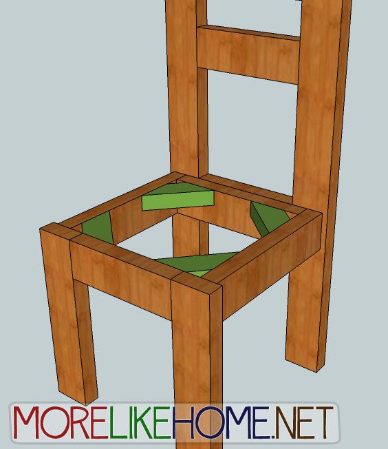 Simple Wooden Chair Plans (this might make the chair a