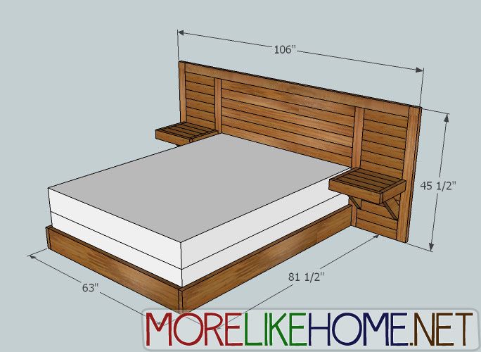 More Like Home: Day 6 - Build a Simple Modern Bed
