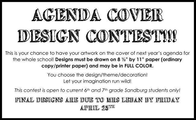 Agenda Cover Contest