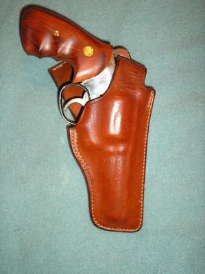 Details about   Oil Tan Tex Shoemaker 4PC Leather Holster For S&W K Frame Ruger Medium Revolver 