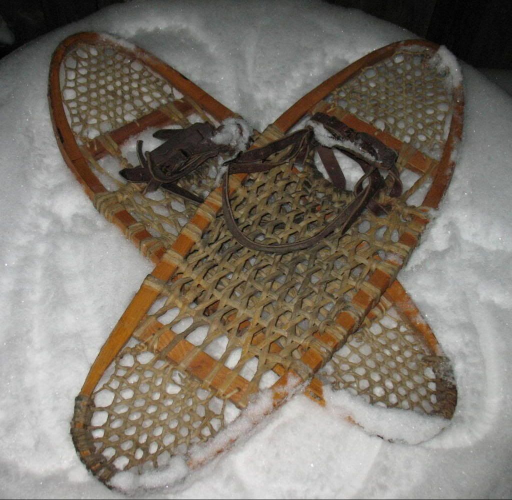 Antique Native American Indian Trapper BEAR PAW SNOWSHOES eBay