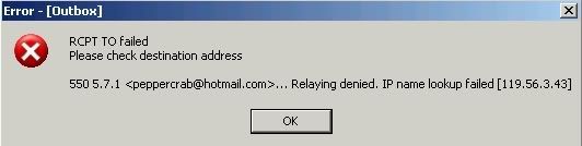 What is a SMTP 550 5.7.1