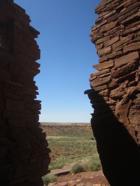 Wupatki: View from The Citadel.2 photo Wupatkicleft2_zps1b01b814.jpg