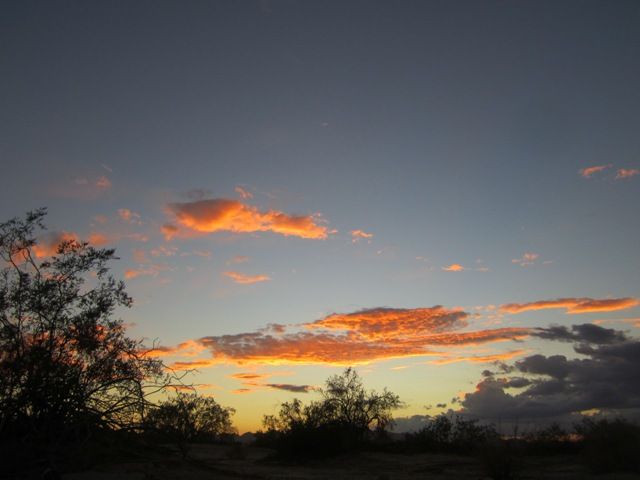 Desert sky ablaze