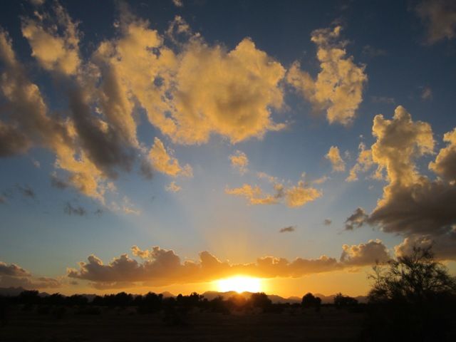 October sunset
