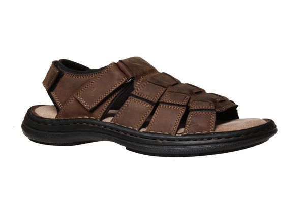 HUSH-PUPPIES-BREATHE-MENS-LEATHER-SANDALS-SHOES-COMFORT-VELCRO-ON-EBAY ...
