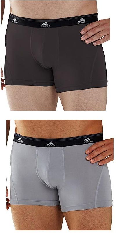 Mens Comfy Adidas ClimaLite Performance 2 Pack Multi Colored Trunk