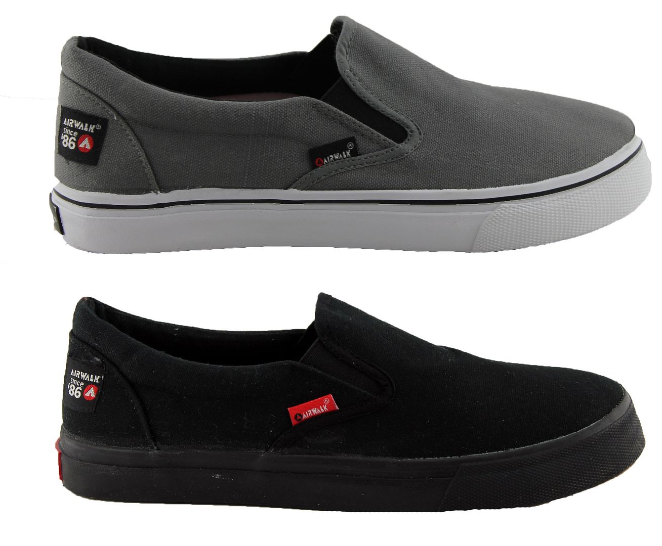 airwalk canvas slip on shoes