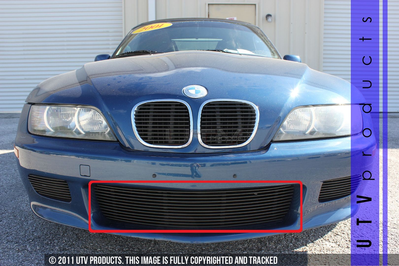 GTG, 1996 2002 BMW Z3 1pc BLACK BUMPER BILLET GRILLE KIT