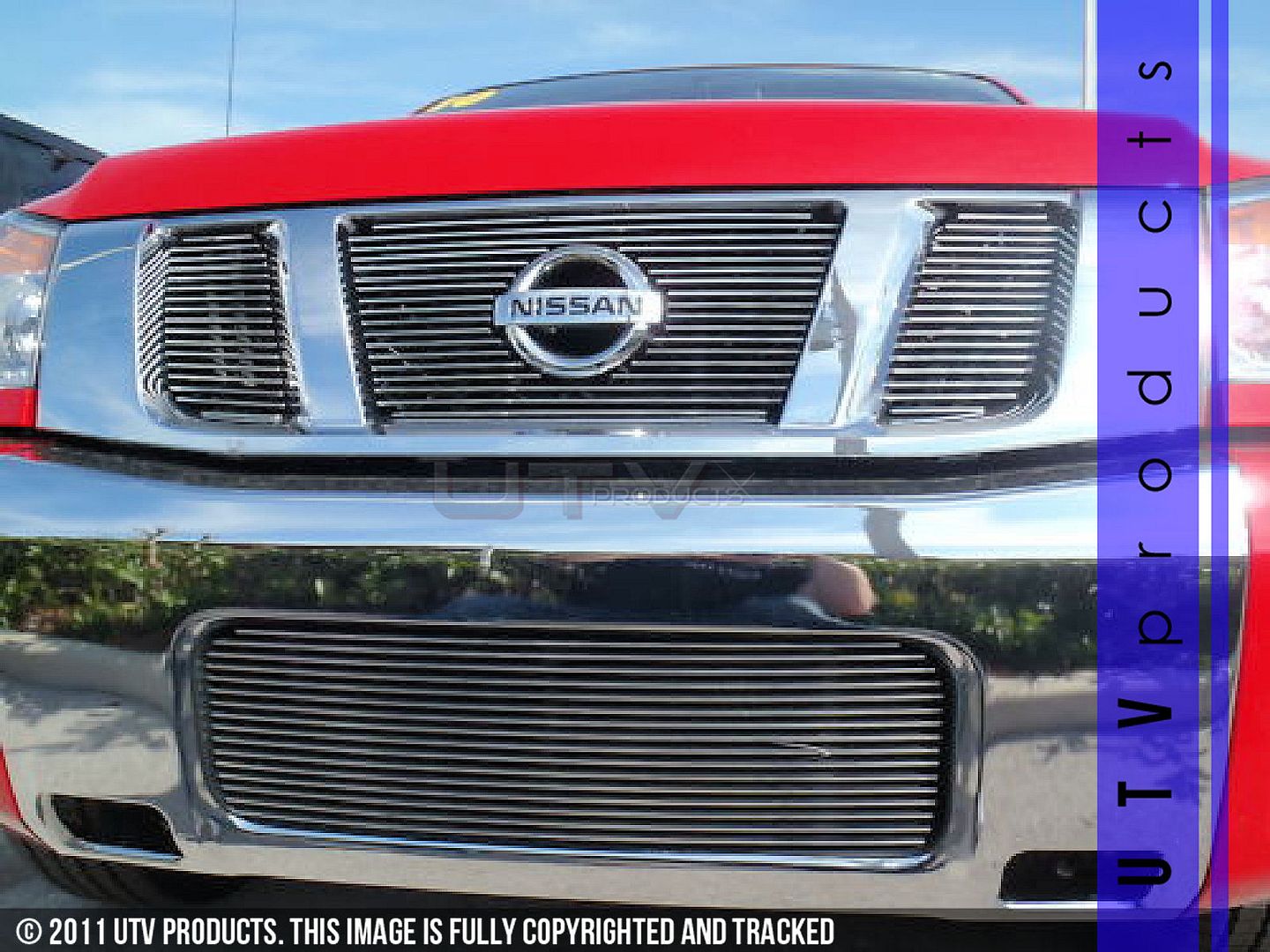 2008 Nissan titan chrome bumper #6