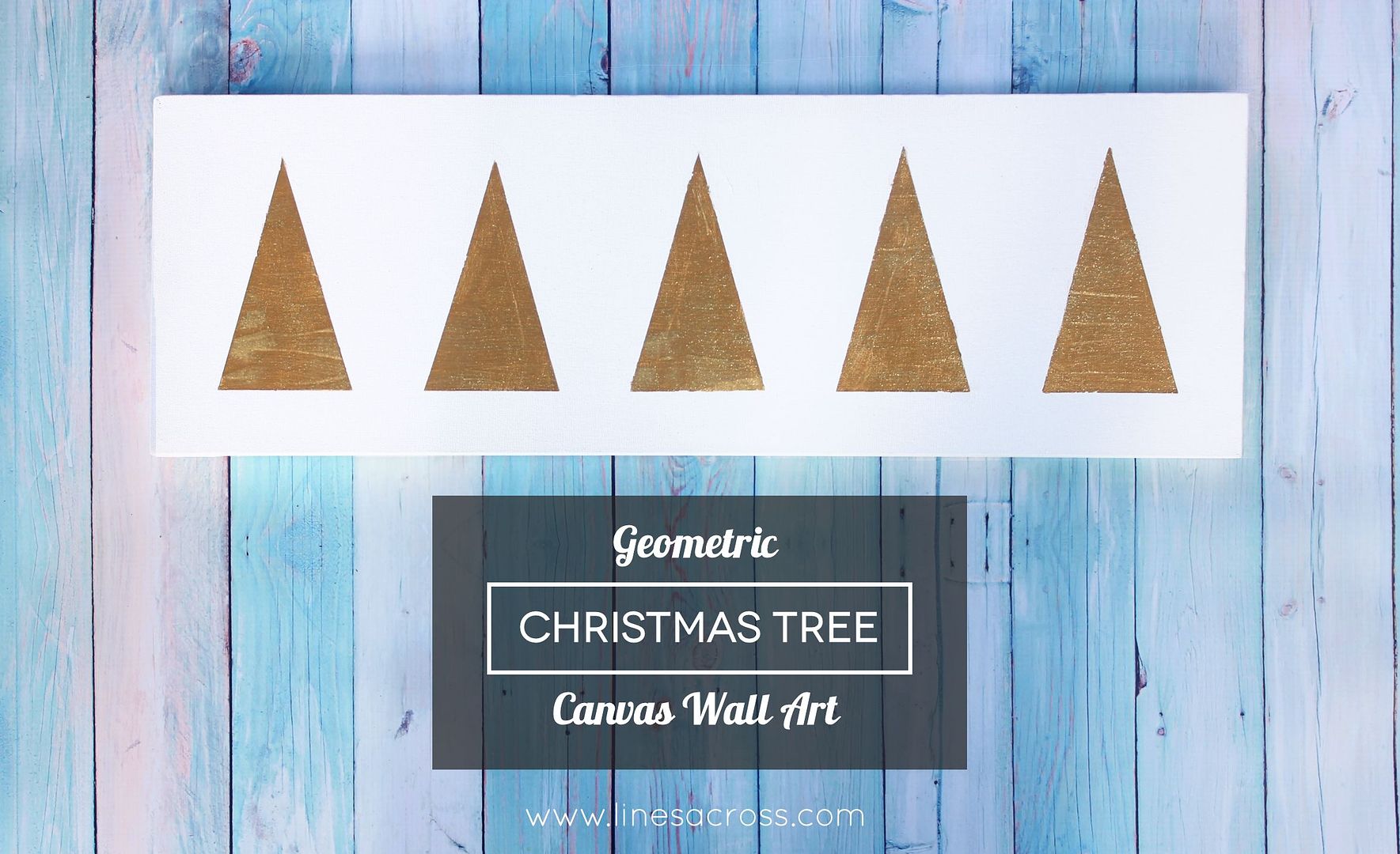 Geometric Christmas Tree Wall Art