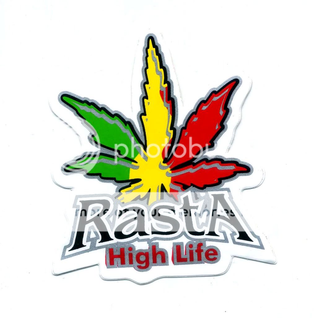 RASTA High Life Marijuana ROCK PUNK Reggae Sticker C79  