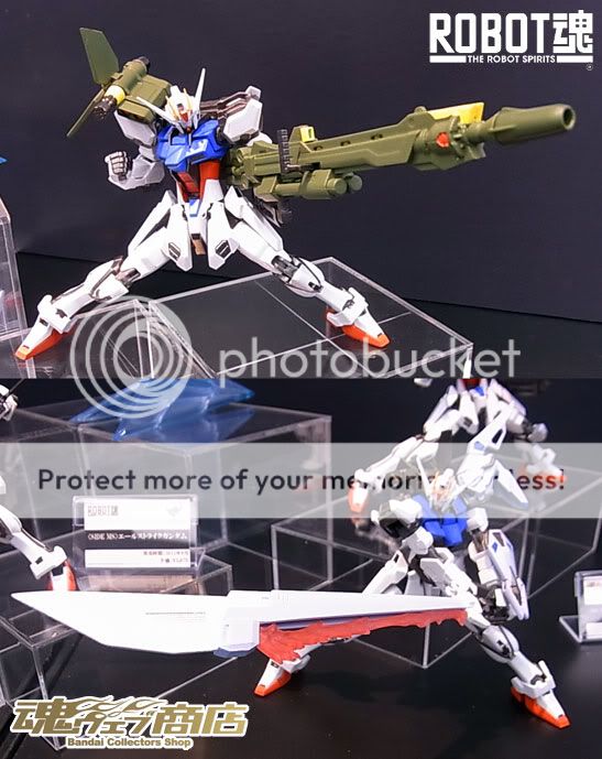 Robot Spirits 100 Gundam Seed Aile Strike Gundam w Launcher & Sword 