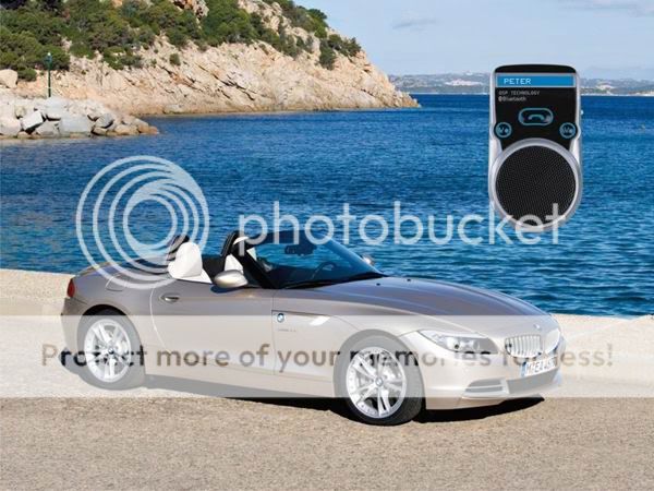 Solar Powered Bluetooth Handsfree Car Kit Speaker For Cellphone Mobile 