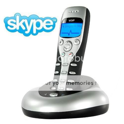 4GHz USB Wireless Cordless Skype Phone VOIP Handsfree  