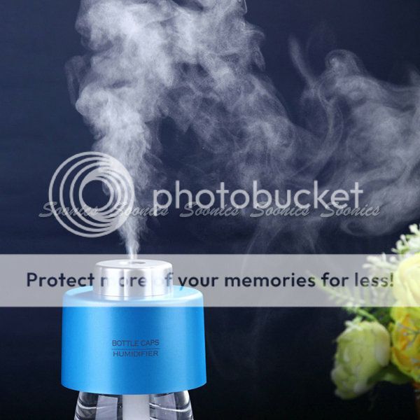 New USB Portable Mini Water Bottle Caps Humidifier Aroma Air Diffuser Mist Maker
