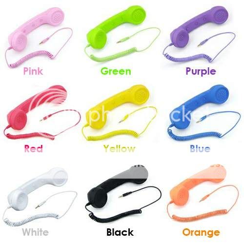 Retro Antique Style Mobile Cell Phone Headset for iPhone 4S 4 3GS 3 