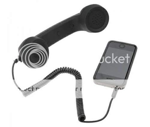 Retro Antique Style Mobile Cell Phone Headset for iPhone 4S 4 3GS 3 