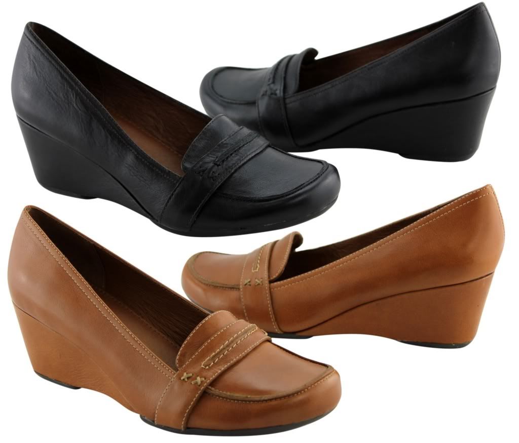 Zensu Veronica Atlantis Womens Ladies Shoes Heels Wedges Black or Camel