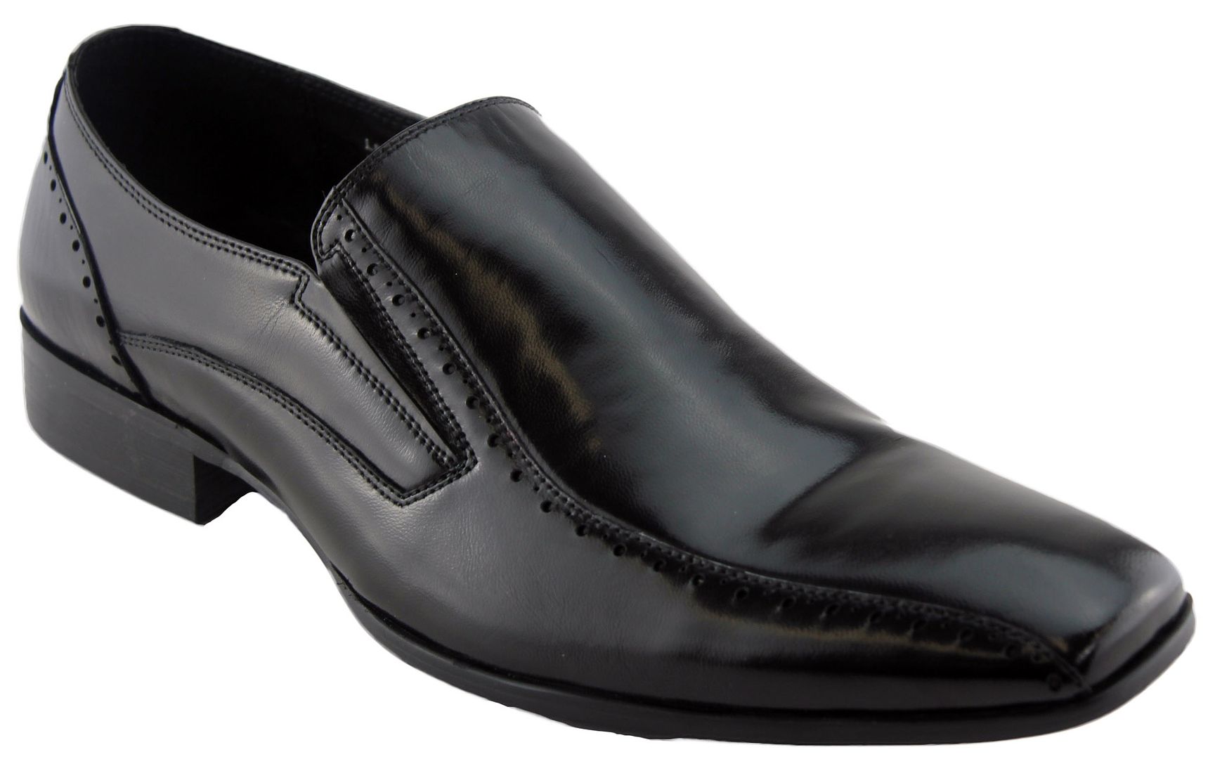 Badge Knight Mens Leather Shoes Dress Going Out in Black on  Australia