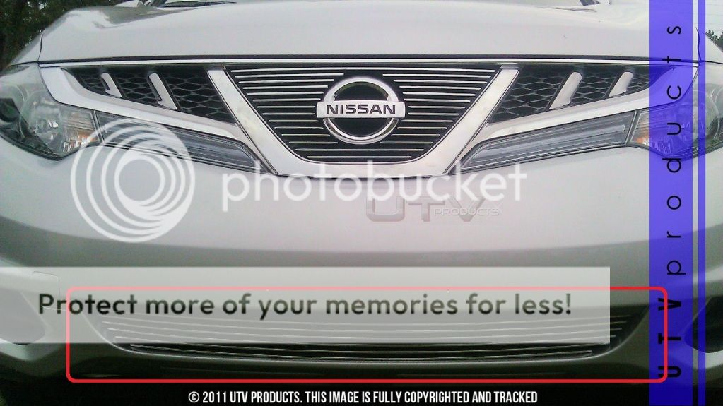 2011 2013 Nissan Murano 1pc Bumper Chrome Billet Grille Kit