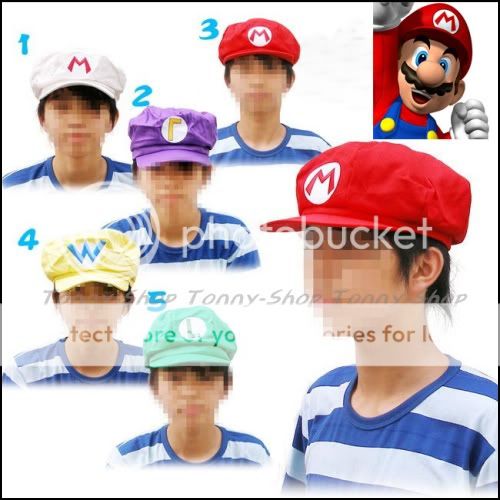 Super Mario Bros. Hut Mütze Cosplay Kappe Cap NEU