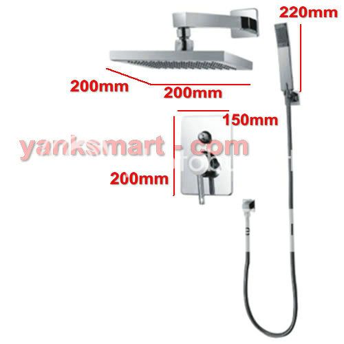 Luxury Thermostatic Shower Set Faucet 6 Body HF231  